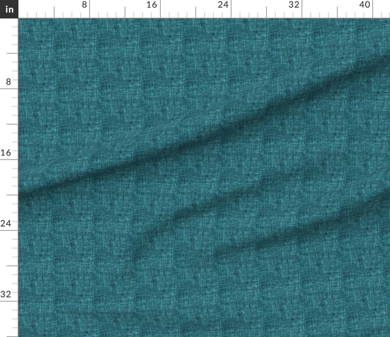 Fable Textured Solid Teal Blue Aqua Custom Printed Fabric by Spoonflower Various Fabrics by the Yard or Fat Quarter